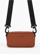 Сумка женская кросс-боди TEXTURA на молнии, 19×6×10.5 см, рыжая - Фото 3