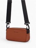 Сумка женская кросс-боди TEXTURA на молнии, 19×6×10.5 см, рыжая - Фото 5