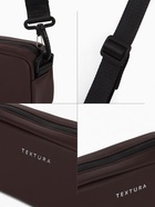 Сумка женская кросс-боди TEXTURA на молнии, 19×6×10.5 см, коричневая - Фото 4