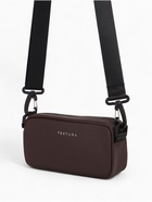 Сумка женская кросс-боди TEXTURA на молнии, 19×6×10.5 см, коричневая - Фото 5