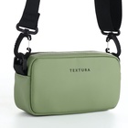 Сумка женская на молнии TEXTURA, маленький размер, оливковая - Фото 4