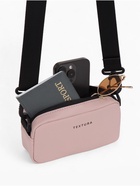 Сумка женская кросс-боди TEXTURA на молнии, 19×6×10.5 см, розовая - Фото 2