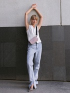 Сумка женская кросс-боди TEXTURA на молнии, 19×6×10.5 см, розовая - Фото 13