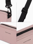 Сумка женская кросс-боди TEXTURA на молнии, 19×6×10.5 см, розовая - Фото 5