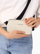 Сумка женская кросс-боди TEXTURA на молнии, 19×6×10.5 см, светло-бежевая - Фото 12