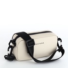 Сумка женская кросс-боди TEXTURA на молнии, 19×6×10.5 см, светло-бежевая - Фото 2