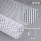 Канва для вышивания №4, пластиковая, 60×42 см, белая - Фото 1