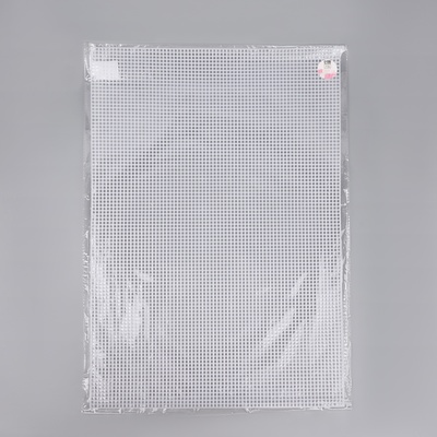 Канва для вышивания №4, пластиковая, 60×42 см, белая