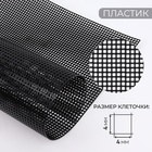 Канва для вышивания №5, пластиковая, 60 × 42 см, цвет чёрный - Фото 1