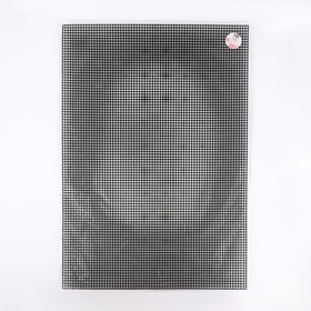 Канва для вышивания №4, пластиковая, 60 × 42 см, цвет чёрный