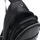 Сумка-слинг мужская, чёрная - Фото 5