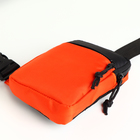 Сумка-слинг из текстиля, цвет оранжевый - Фото 3