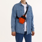 Сумка-слинг из текстиля, цвет оранжевый - Фото 5