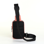 Сумка-слинг женская из текстиля, розовая - Фото 2