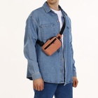 Сумка-слинг женская из текстиля, розовая - Фото 5