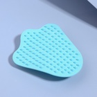 Массажёр - щётка, антицеллюлитный, 14×12×3.5 см, голубой - Фото 2