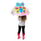 Зонт детский "Яркая бабочка", механический, r=37см, цвет розовый - Фото 3