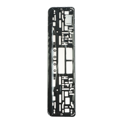 Рамка для автомобильного номера TORSO, с защёлкой, чёрная