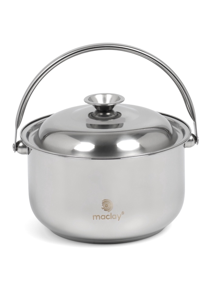 УЦЕНКА Котелок походный maclay, 18 см, с крышкой, нержавеющая сталь - Фото 1