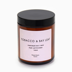 Свеча в банке ароматическая "Tоbacco & bay leaf", хвоя, кедр, табак, 250 мл - Фото 4