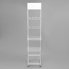 Стойка прикассовая 205×45×55, 3 корзины, 2 гребёнки, цвет белый - Фото 7