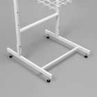 Стойка прикассовая 205×45×55, 3 корзины, 2 гребёнки, цвет белый - Фото 2