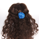 Гавайский зажим  "Георгин", цвет голубой - Фото 4