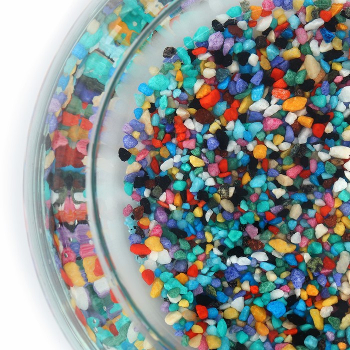 Мраморная крошка «Пижон Аква», фр. 5-10 мм, калейдоскоп, 800 г - Фото 1