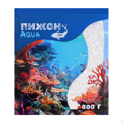 Мраморная крошка «Пижон Аква», фр. 2-5 мм, белый, 800 г