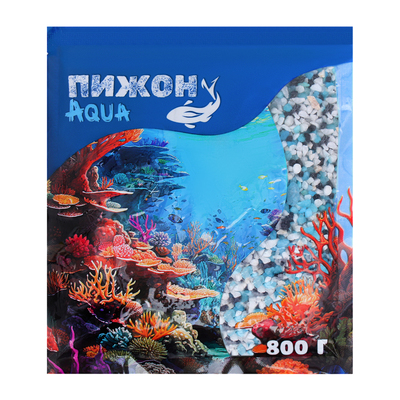 Мраморная крошка «Пижон Аква», фр. 2-5 мм, лагуна, 800 г