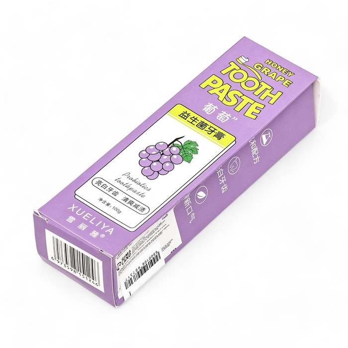 Зубная паста с фруктовыми пробиотиками, со вкусом винограда, 100 г - Фото 1