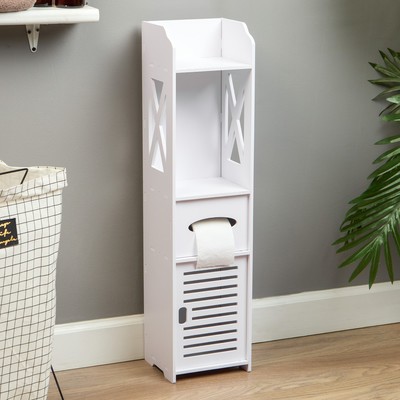 Шкаф – пенал напольный для ванной комнаты, 200×180×800 мм, цвет белый