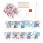 Алмазная мозаика на новый год для детей на деревянной фигурке «Единорожка», 10×10 см, набор для творчества - Фото 3