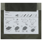 Палатка туристическая 4-местная maclay KHIBIN 4, 330×240×135 см, трекинговая, двухслойная, с тамбуром, зелёная - Фото 23