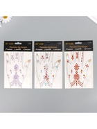 Наклейка - стразы «Цветочный браслет», 12×20.3 см, МИКС - Фото 3