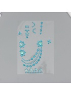 Наклейка пластик стразы "Браслеты из страз" МИКС 12х20,3 см - фото 809232892