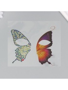 Наклейка-стразы на лицо «Пара крыльев желтой бабочки», 16×17 см - фото 117886035 Наклейка-стразы на лицо «Пара крыльев желтой бабочки», 16×17 см - фото 117886035