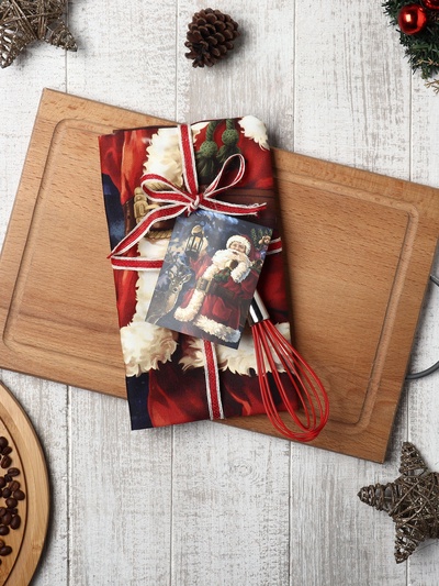 Набор подарочный новогодний «Этель, Счастливого Рождества»: полотенце 40×70 см, венчик кухонный