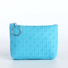 Кошелёк-монетница на молнии, 12×2.5×8.5 см, ярко-голубой - Фото 4