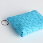 Кошелёк-монетница на молнии, 12×2.5×8.5 см, ярко-голубой - Фото 3