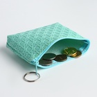 Кошелёк-монетница на молнии, 12×2.5×8.5 см, мятный - Фото 2