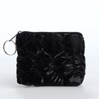 Кошелёк-монетница на молнии, 12×2.5×8.5 см, мягкий, чёрный - Фото 4