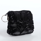 Кошелёк-монетница на молнии, 12×2.5×8.5 см, мягкий, чёрный - Фото 5