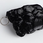 Кошелёк-монетница на молнии, 12×2.5×8.5 см, мягкий, чёрный - Фото 3