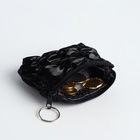 Кошелёк-монетница на молнии, 12×2.5×8.5 см, мягкий, чёрный - Фото 2