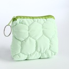 Кошелёк-монетница на молнии, 12×2.5×8.5 см, мягкий, зелёный - Фото 6