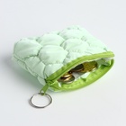 Кошелёк-монетница на молнии, 12×2.5×8.5 см, мягкий, зелёный - Фото 3