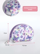 Кошелёк монетница «Цветы и бабочки» Выбражулька, на молнии, МИКС - Фото 2