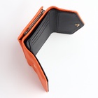 Кошелёк женский на кнопке 10.5×3.5×8.5 см, оранжевый - Фото 4