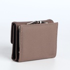 Кошелёк женский на кнопке 10.5×3.5×8.5 см, серый - Фото 6